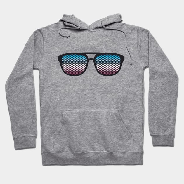 Transgender Glasses Hoodie by Trans Action Lifestyle